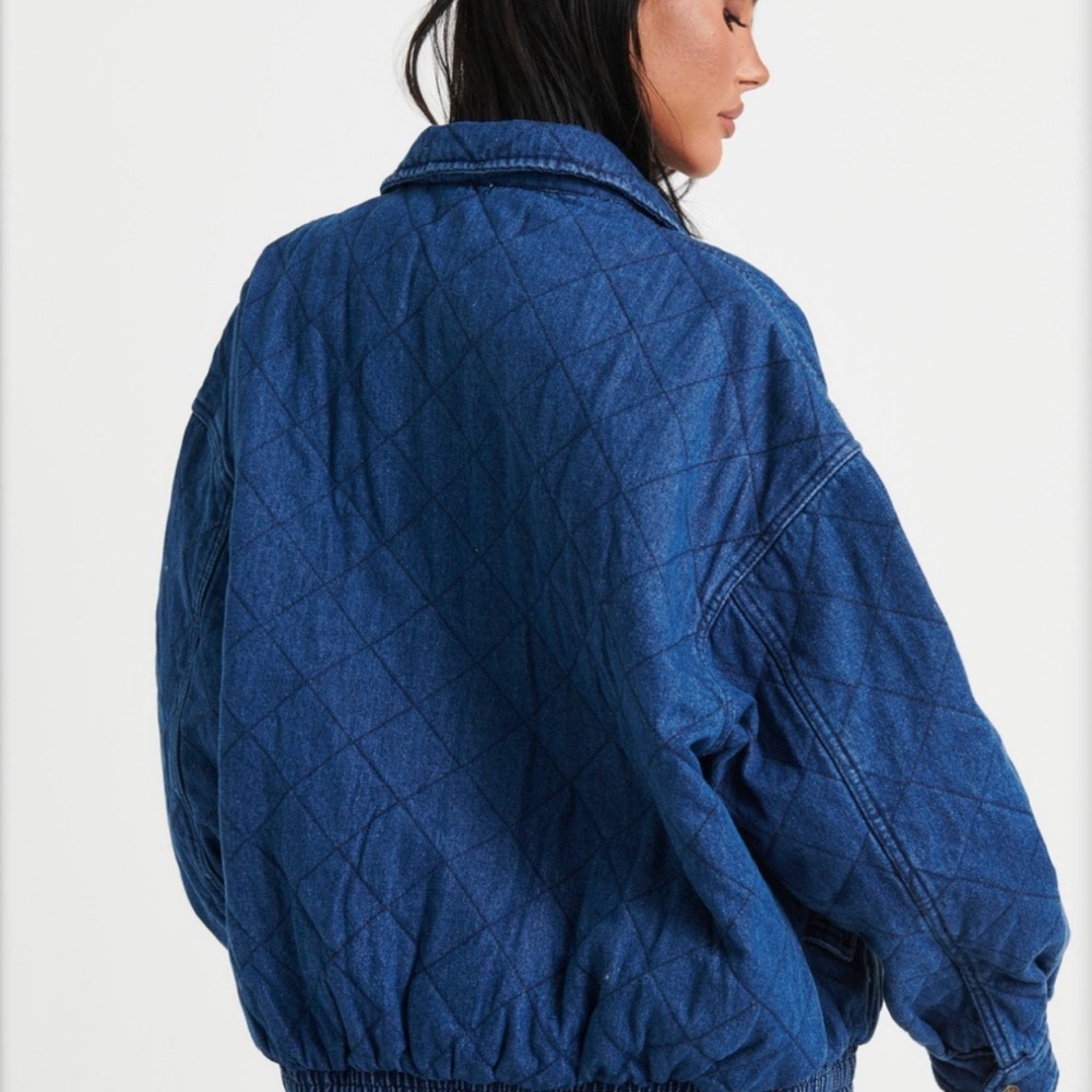 Lioness Kenny Bomber Jacket (Dark Denim) - Picture 3 of 3